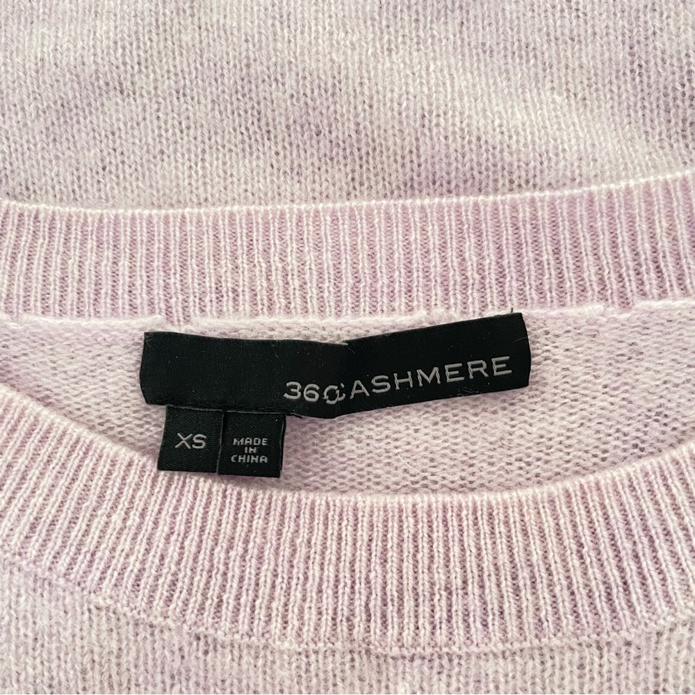 Cashmere lilac Crew Neck Sweater - Picture 2 of 7